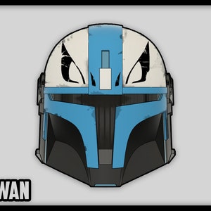 Uwan custom mandalorian helmet