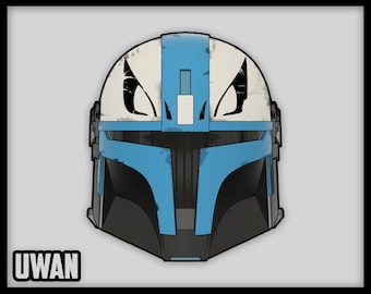 Uwan custom mandalorian helmet