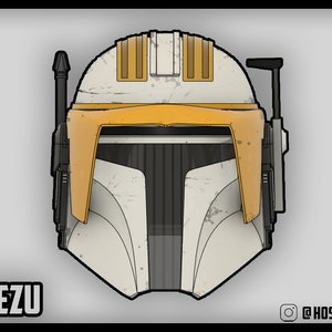 Mezu Custom Mandalorian Helmet Commander Cody