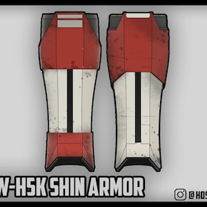 Custom Mandalorian Shin Armor