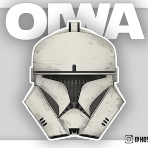 Oiwa Anpassad Star Wars Hjälm Klon Tank Trooper
