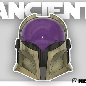 Uralter V2 maßgeschneiderter mandalorianischer Helm
