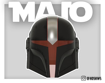 Majo T Visor Custom Mandalorian Helmet
