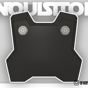 Custom mandalorian backplate armor