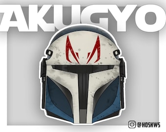 Akugyo Custom Mandalorian Helmet
