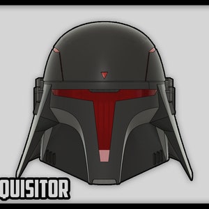 Mandalorian Inquisitor aangepaste helm 3D-print