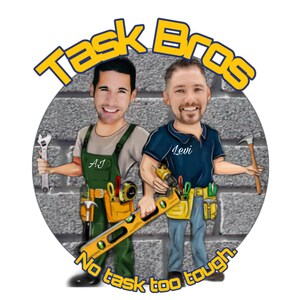 2 caricaturas de desenho animado - logotipo de desenho animado personalizado, logotipo 3D, PNG, para cartões de visita ou mídias sociais