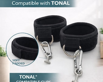 Tonal Compatible Ankle Straps: Neoprene Padded Leg Workout Accessory