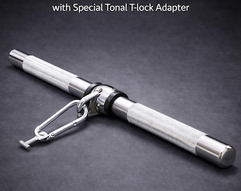 Tonal Compatible Short Straight Bar: Chrome Finish, T-Lock Adapter