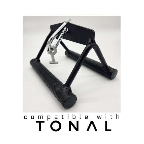 Tonal Compatible Double D Pulldown Handle With Special Tonal T lock Adapter and Comfortable Rubber Grip for Custom Workouts on Tonal black Etsy