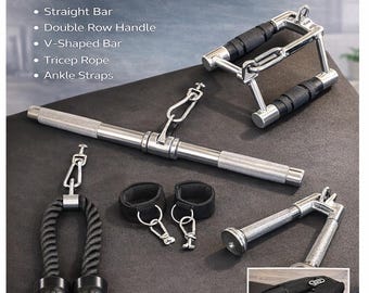 Tonal Compatible Accessories: Full Body Workout Set with T-lock Adapters