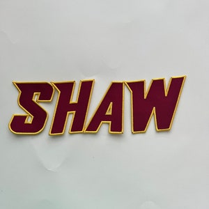 Ferro su cerotto. Shaw. Hbcu. Patch Shaw. Patch college. Accessori HBCU. HBCU College. Etsy di proprietà nera.