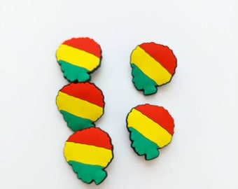 Shoe charm. Afro charm. Afro accessories. Shoe charms. African accessories. Afro. Black owned Etsy.