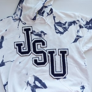 PATCH Only* JSU. Jackson State. Tie dye hoodie. Tie dye shirt. College Sweatshirt. Hbcu Paraphernalia. HBCU College. Black Owned Etsy.