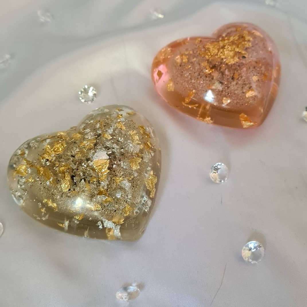 Pet ashes memorial keepsake resin 3D heart cremation fur Etsy