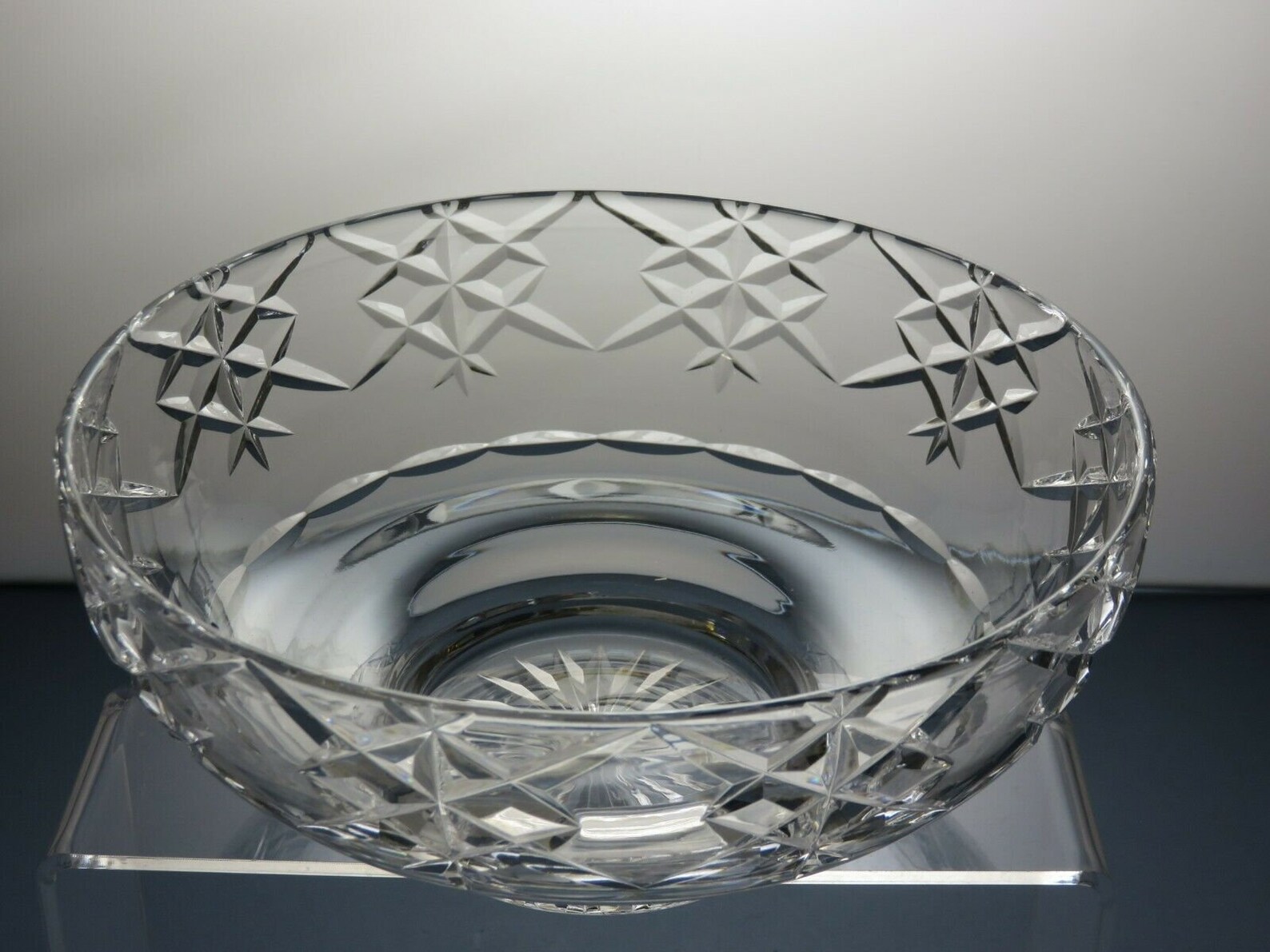 Edinburgh Crystal Lomond Cut Glass Fruit And Salad Bowl 3 Etsy