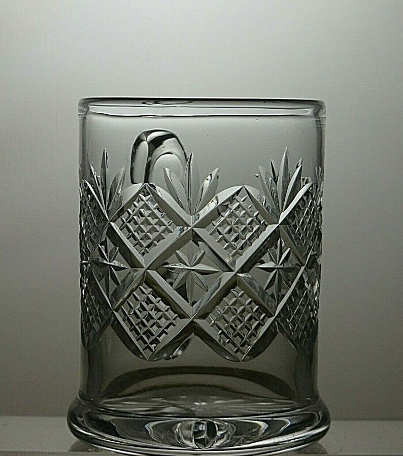 Royal Brierley Lead Crystal Cut Glass Beer Mug Tankard 5 Etsy Ireland
