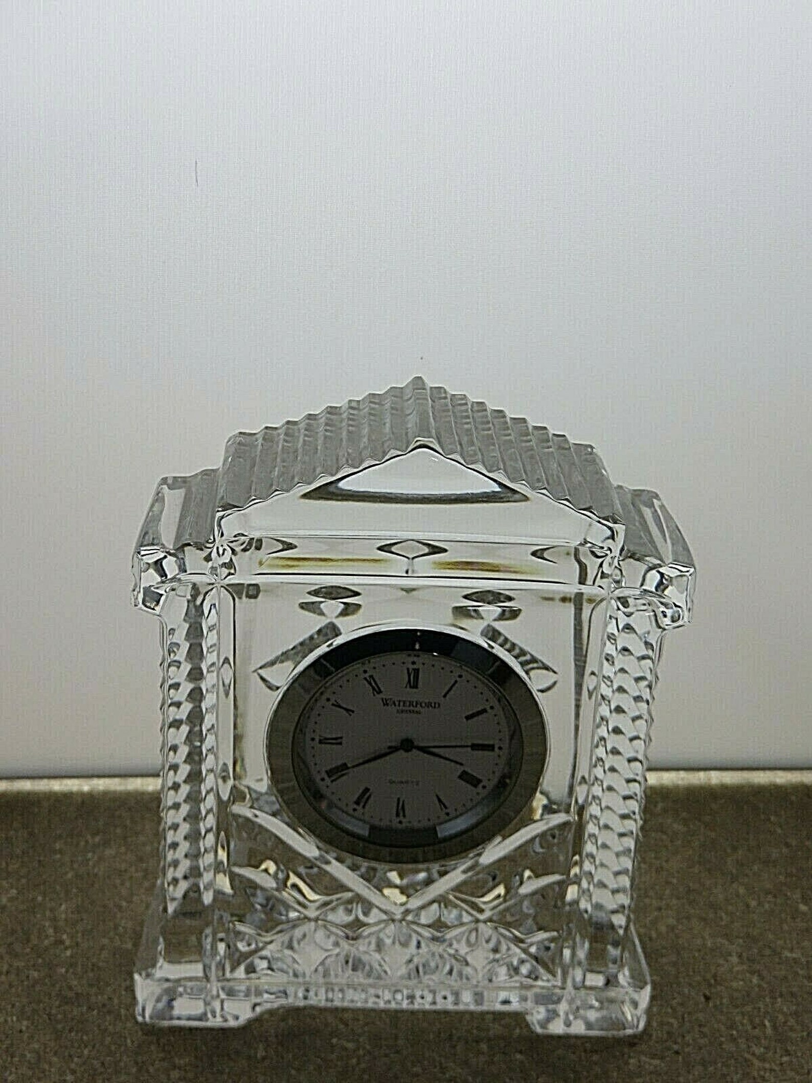 Waterford Crystal Grecian Mantel Clock 4 1/4 Boxed Etsy
