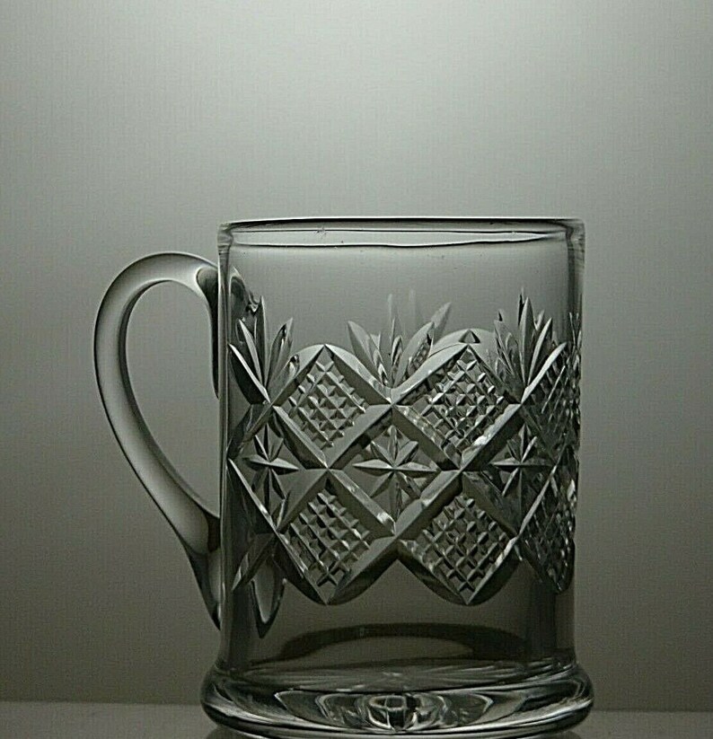 Royal Brierley Lead Crystal Cut Glass Beer Mug Tankard 5 Etsy Ireland