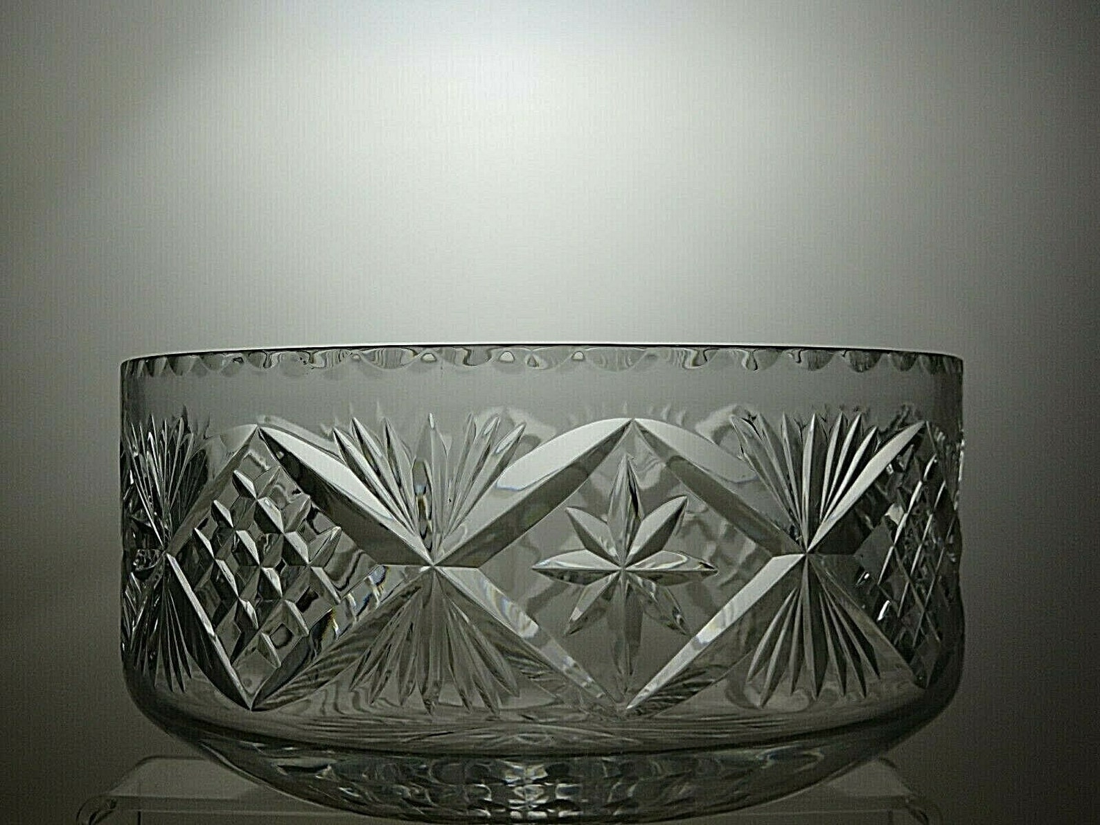 Cut Glass Crystal Salad Fruit Salad Serving Bowl 4 1/2 Etsy