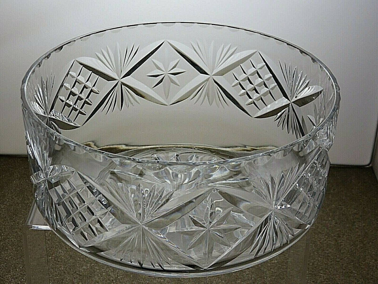 Cut Glass Crystal Salad Fruit Salad Serving Bowl 4 1/2 Etsy
