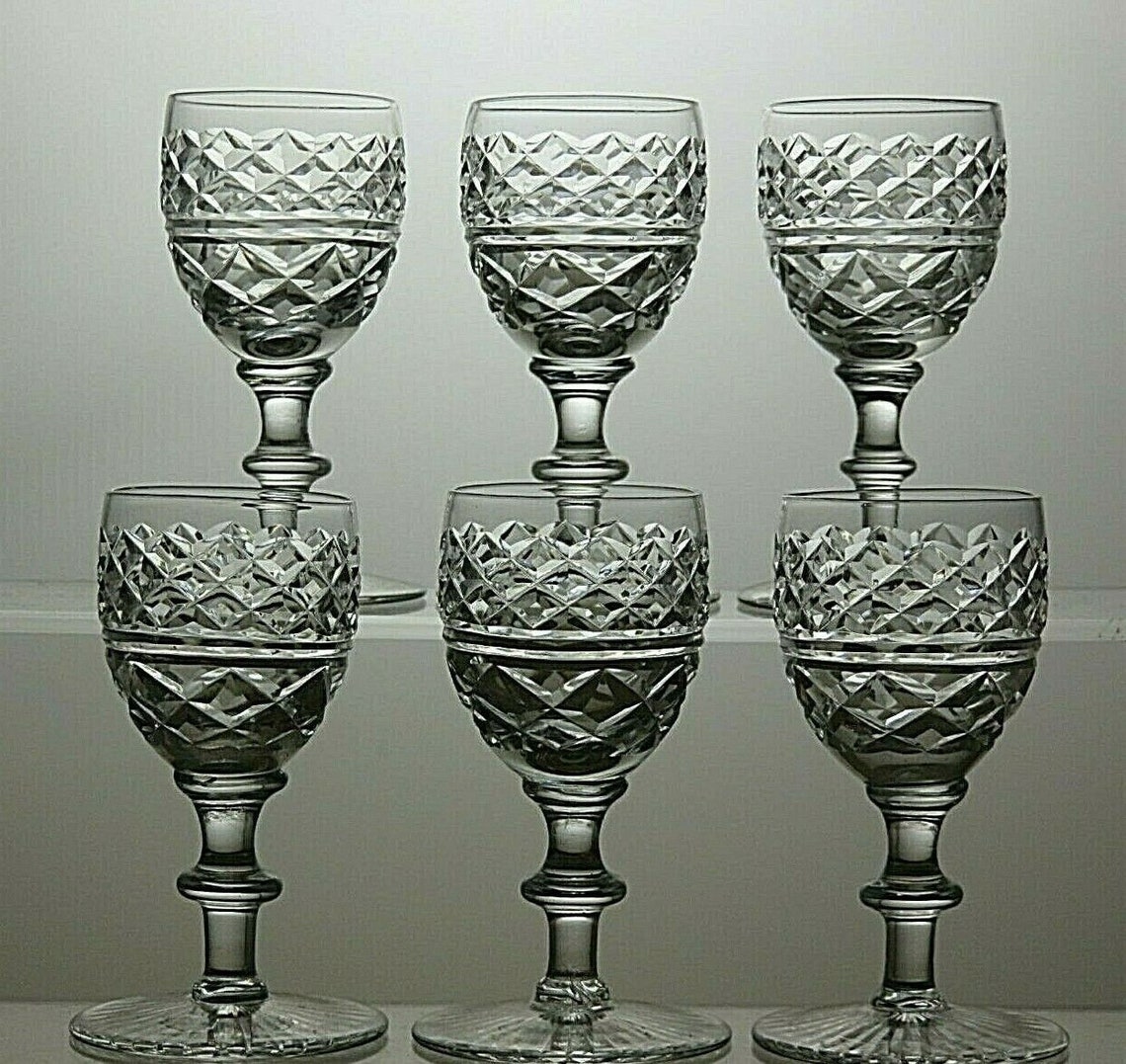 Stuart Crystal Cut Glass Set of 6 Liqueur Glasses 3 1/8 Etsy UK