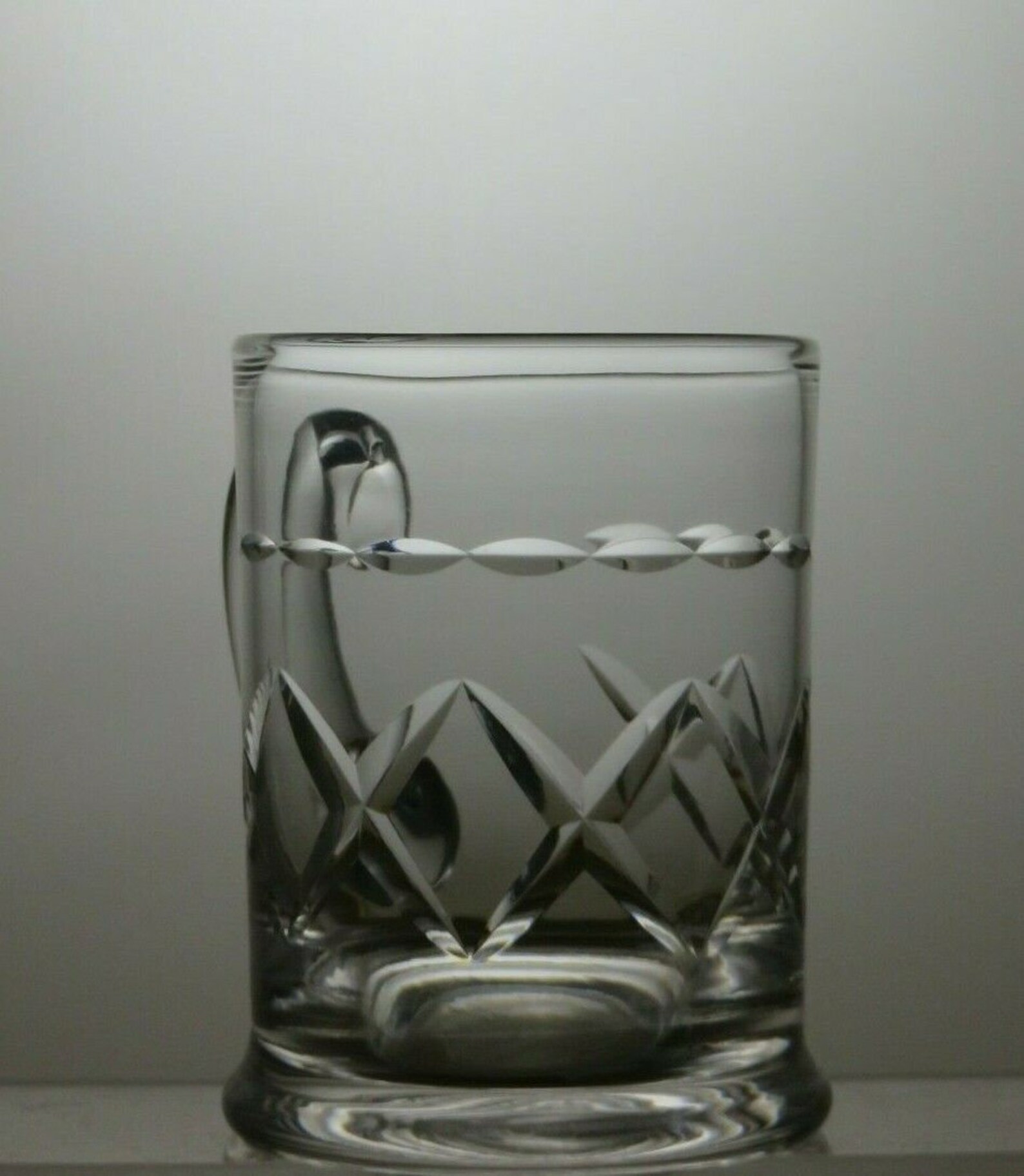 Stuart Lead Crystal Beau Cut Glass Beer Mug Etsy