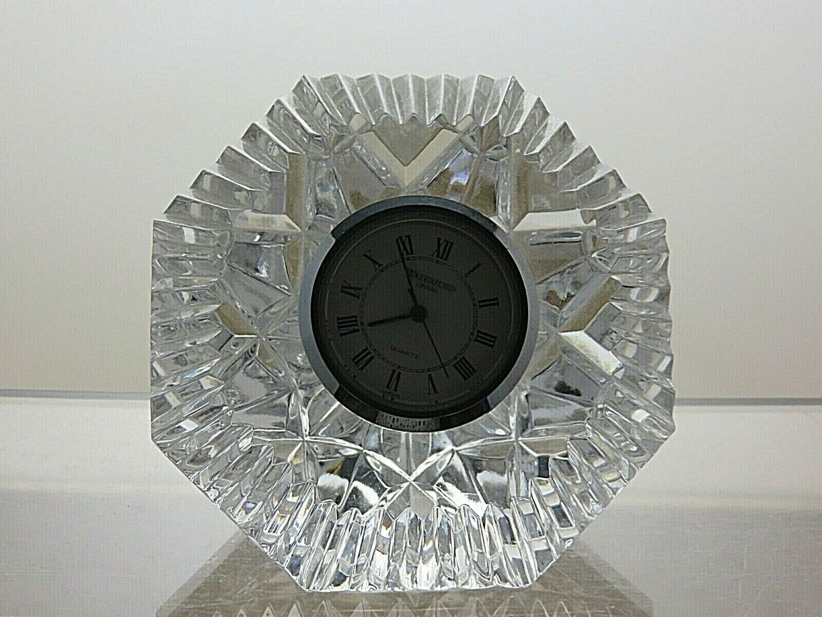 Waterford Crystal Diamond Paperweight Quartz Clock Lismore 3 Etsy