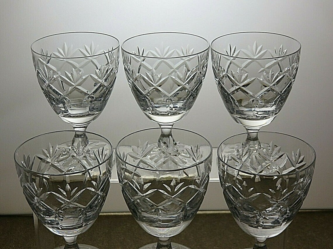 Royal Doulton Crystal Prince Charles Cut Glass Set Etsy