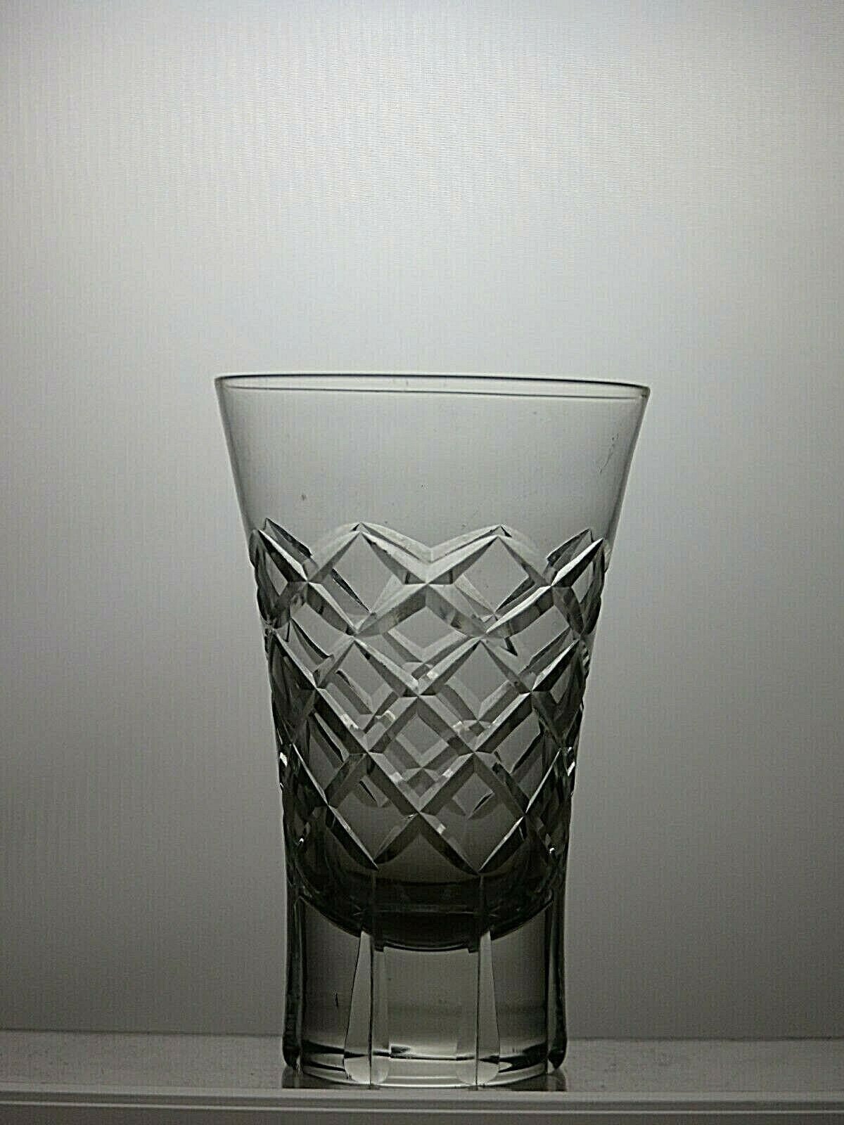 Vintage Lead Crystal Cut Glass Set of 3 Tumblers 4 1/2 33D Etsy UK