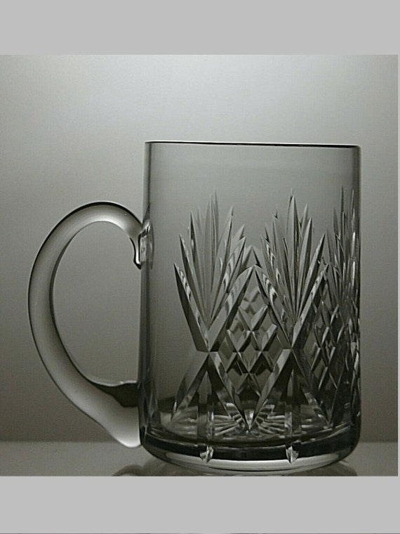 Lead Crystal Cut Glass Beer Mug Tankard 4 1/2 63A Etsy UK