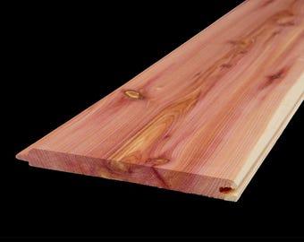 Aromatic Eastern Red Cedar Tongue & Groove Boards - 1/2" x 4 1/2" x 48" 8 Pack