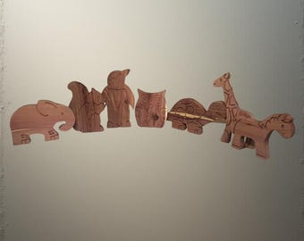 Woodland Friends – Eastern Red Cedar Animal Fresheners (Individual, Trio, or Full Set)