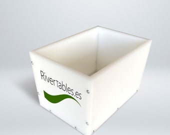 Moldes reutilizáveis de resina epóxi HDPE de 30 cm x 20 cm x 20 cm (12” x 8” x 8”)