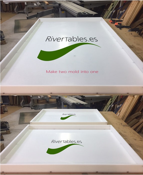 Make two molds into one large Mold HDPE re-usable Molds-