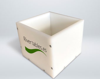 20cm x 20cm x 20cm (8” x 8” x 8") Moldes reutilizáveis de resina epóxi HDPE