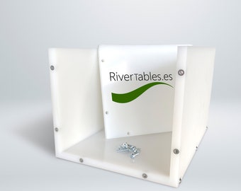 Moldes reutilizáveis de resina epóxi HDPE de 30 cm x 20 cm x 20 cm (12” x 8” x 8”)