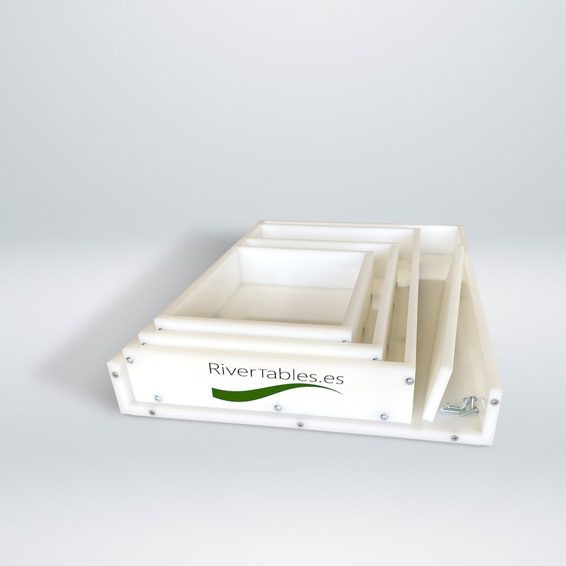 HDPE Mold for Epoxy Resin. Re-useable. Complete Set