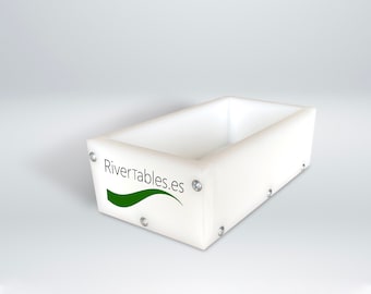 20 cm x 10 cm (8” x 4”) HDPE epoxiharts återanvändbara formar
