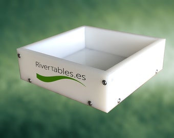 HDPE epoxihartsform: Återanvändbar 20 x 20 cm fyrkantig