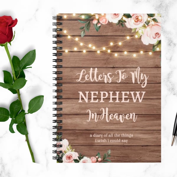 Letters To My Nephew In Heaven, Grief Journal Gift