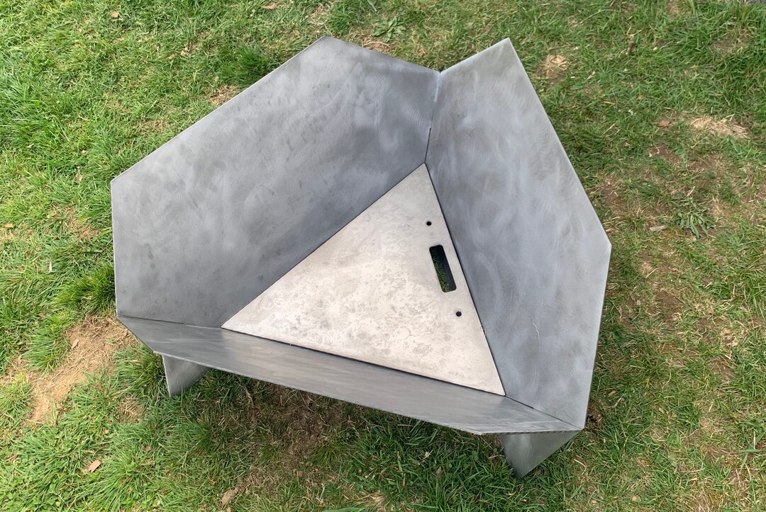 Large Heavy Duty Portable Steel Fire Pit Etsy