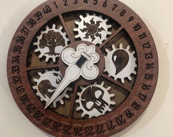 Round life counter for Magic TG