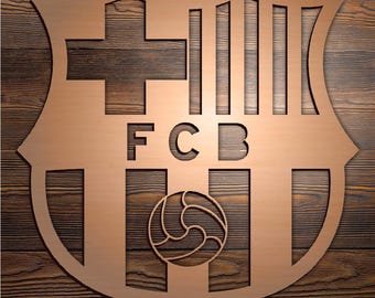 FC Barcelona - 3D Football Badge Wall Art – Stylish & Passionate Decor