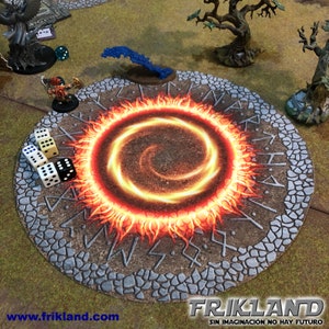 8x Premium Zone Templates for Wargames (6 pieces)