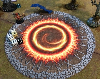 8x Premium Zone Templates for Wargames (6 pieces)