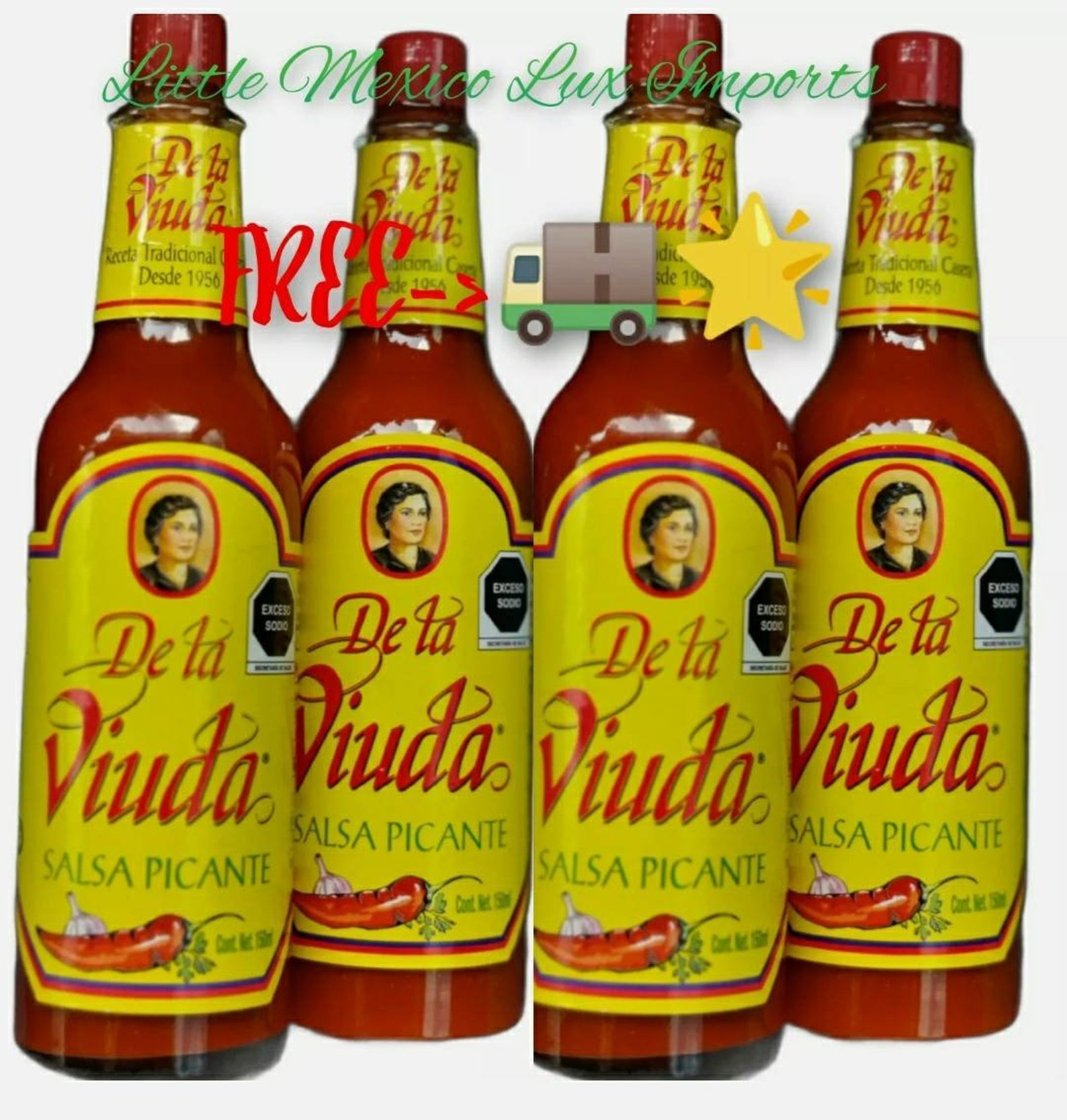 4X De La Viuda Salsa Picante Mexicana / Mexican Hot Sauce Etsy