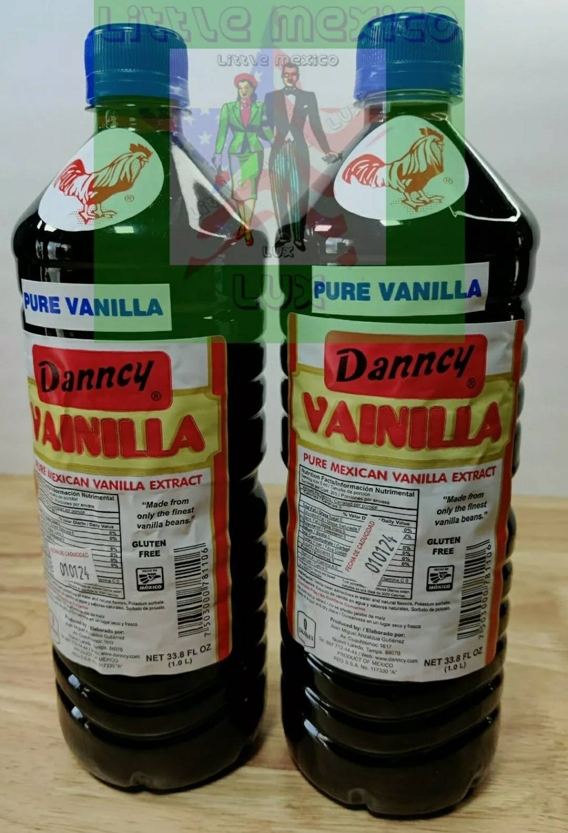 Two 2 Danncy Dark Pure Mexican Vanilla Extract From Mexico Etsy