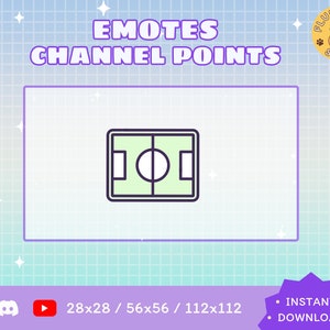 Football Field Twitch Emote / Kawaii / Streamer / Streamer Graphics