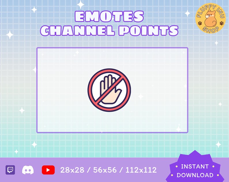 Dont Touch Twitch Emote / Kawaii / Streamer / Streamer Graphics Etsy